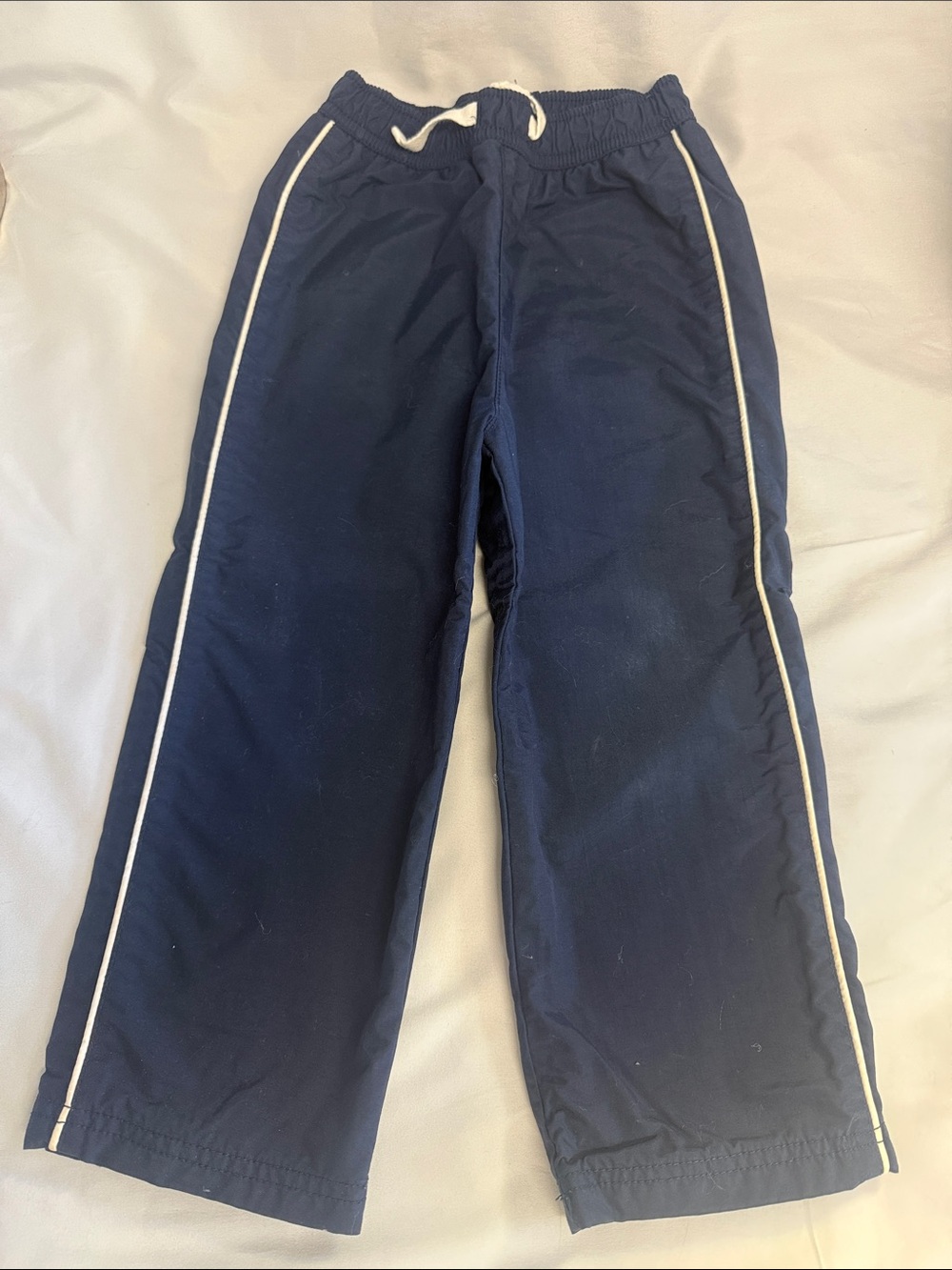 Place Navy Track pants/Sweatpants with White Side Piping